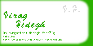 virag hidegh business card